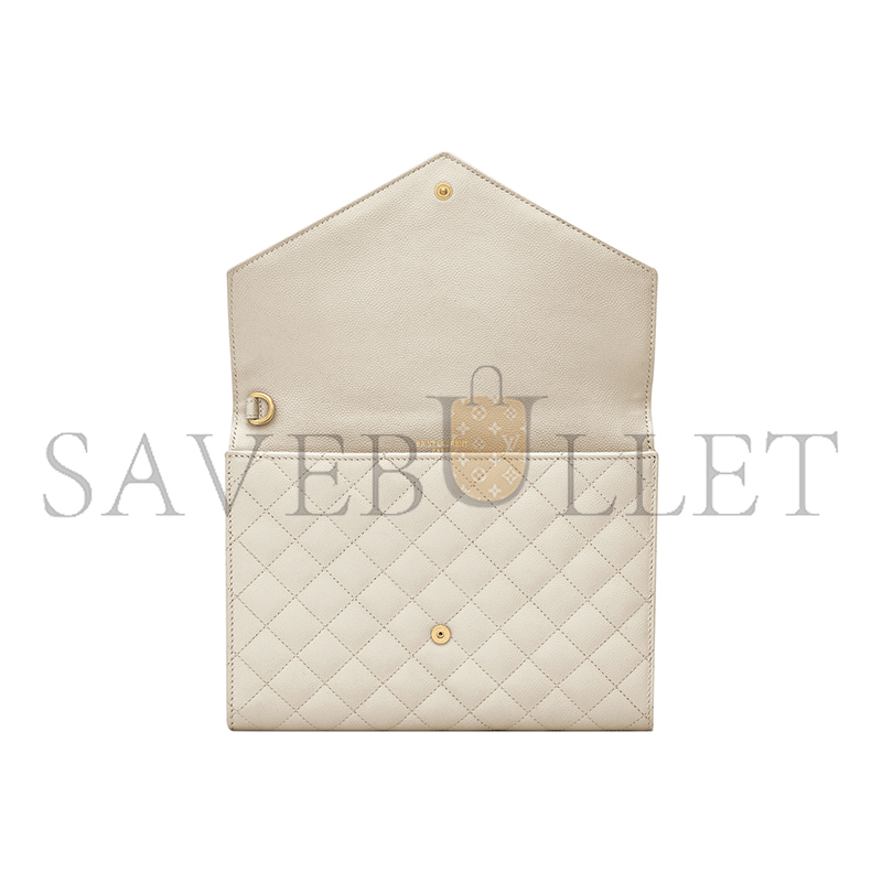 Y*L envelope flap pouch in mix matelassÉ grain de poudre leather 651030bow919207 (21*16*3cm)